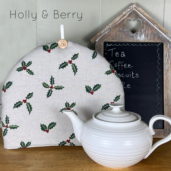 Sophie Allport tea cosy. Handmade in Labrador retriever, bees, robin, owl, pheasant chicken fabrics