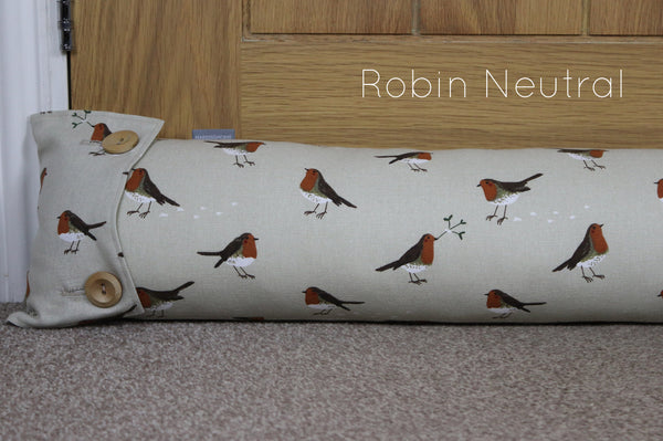 Christmas Draught Excluder Draught excluder Handmade in Sophie Allport Christmas fabrics Robin Stags Reindeer Christmas dog draught excluder