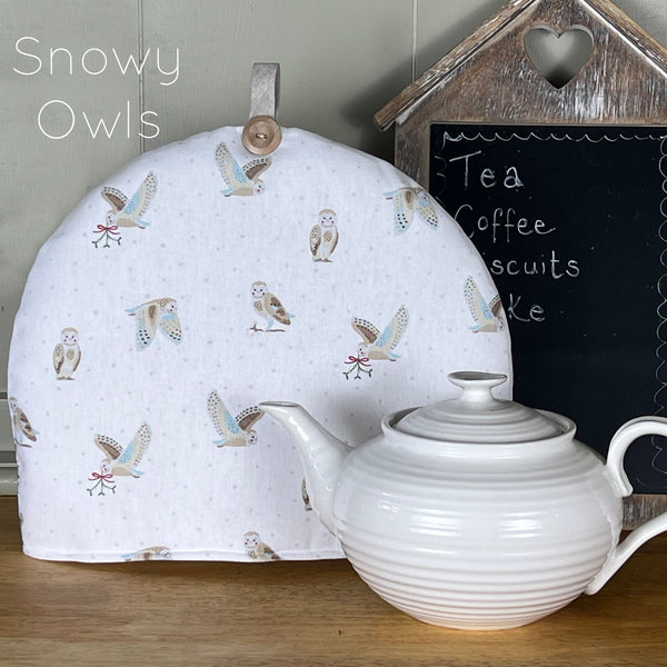 Sophie Allport tea cosy. Handmade in Labrador retriever, bees, robin, owl, pheasant chicken fabrics
