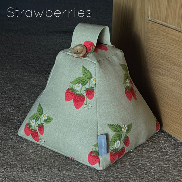 Sophie Allport fabric doorstop Handmade by Harris and Home. Animal print Dog Chicken  Hare fabric