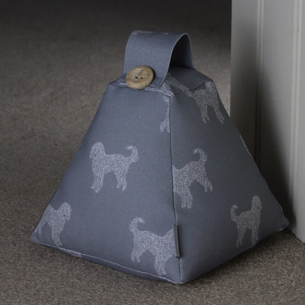 Labradoodle Goldendoodle Fabric Door stop designed by Harris & Home