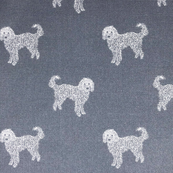 Tea cosy in Labradoodle Goldendoodle fabric.